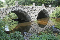 Stone arch bridge.