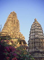 Laksmana Hindu Temple built between 950-1050 during the Chandela empire - covered in erotic sculptures  heritagehistoricalhighly decoratedcraftsmenlandmarkmonumentswell preservedstone carving...
