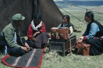 Travelling doctor visiting nomadic herders in the Tibetan Highlands.