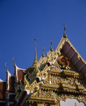 Detail of the highly decorated   golden roof of the Royal Palace.