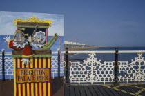 Brighton Pier with Punch and Judy cut out photo board