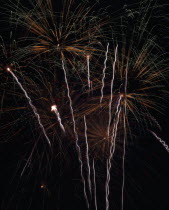 Japan, Kyoto, Hanabi Fireworks display or Flowers Of Fire.