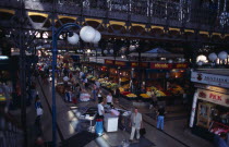 Busy interior of covered Central Market.Eastern Europe  Eastern Europe