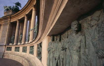 Heroes  Square erected to mark the 1000th anniversary of the Magyar conquest.  Statues and relief carving on semi circular colonnade of the Millennary Monument.Eastern Europe  Eastern Europe