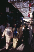 Busy interior of souk.Market  Market Marrakesh