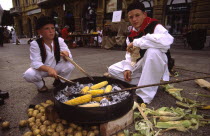 Habsburg jubilee  cooking tradtional cuisine just one of many displays on the streets on Rijeka during the celebrations of the citys Habsburg heritage  Festivals