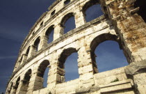 Arches of Roman Arena. Built towards the end of the first century BC  the Arena is the sixth largest of its kind in the world and one of the best preserved. Once capable of seating 22 000 Roman specta...