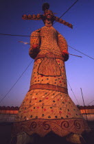 Dussehra festival/effigy of Ravana the ten day Dussehra festival is one of the biggest annual events in northern India. Celebrating the victory of the God Ram over the demon king Ravana  huge effigies...