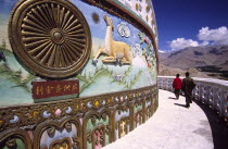 Shanti stupa perched high above the town of Leh  the Shanti stupa commands spectacular views across the surrounding valley and the mountains of the western Himalayas. The Stupa is the most prominent B...
