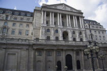 Exterior of the Bank of England building aslo known as The Old Lady of Threadneedle Street.United Kingdom  City CBD Central Business District Great Britain UK
