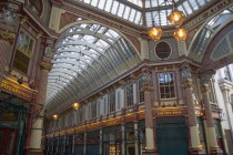 Leadnhall market in the middle of the City financial district.United Kingdom  CBD Central Business District Great Britain UK