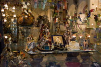 Window display of a shop selling Murano glass in the San Marco district Store