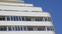 Embassy Court restored Art Deco apartment block on the sea front.Great Britain United Kingdom