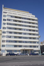 Embassy Court restored Art Deco apartment block on the sea front.Great Britain United Kingdom