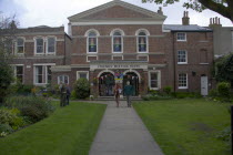 Friends meeting house  used for many festival events.Quaker Great Britain United Kingdom