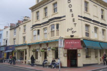 Dorest Arms  cafe and bar on the corner of  North road and Gardener street   North Laines area.Great Britain United Kingdom