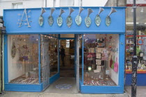 Appendage fine art and jewellery shop in Kensington Gardens  North Laines area.Great Britain Store United Kingdom