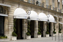 The entrance to the Ritz Hotel in Place VendomeEuropean French Western Europe