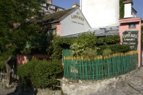 Montmartre The rustic exterior of the nightclub Au Lapin Agile  The Agile Rabbit  on Rue des SaulesEuropean French Western Europe