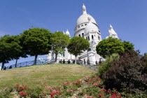 Montmartre The Church of Sacre Coeur or Sacred HeartEuropean French Religion Western Europe