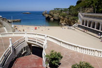 The Basque seaside resort on the Atlantic coast. The Plage de Port-Vieux beach