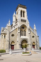 The Basque seaside resort on the Atlantic coast. The church of St Eugenie