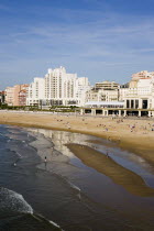 The Basque seaside resort on the Atlantic coast. The Grande Plage beach with the Casino Municipal on the right