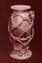 Igbo-Ukwli bronze pot dating from 9th Century AD  32.3cm in height.
