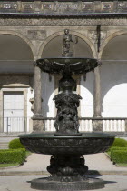 The Singing Fountain in the grounds of the Belvedere in the Royal Gardens beside Prague castle