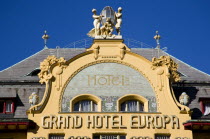 The 1906 Art Nouveau Hotel Europa in Wenceslas Square