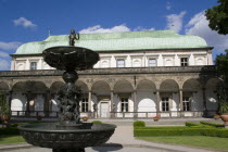 The Singing Fountain and the Belvedere in the Royal Gardens beside Prague Castle