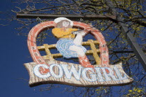 The Cowgirl Cafe sign
