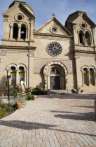The front of the Cathedral Of St Francis