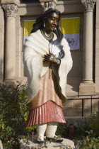Statue outside the front of the Cathedral Of St Francis of the Algonquin / Mohawk Native American the Blessed Kateri Tekulwitha