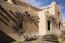 The Museum of Fine Arts built in 1917 and designed in the Pueblo Revival style by I.H. and William M.Rapp
