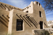 The Museum of Fine Arts built in 1917 and designed in the Pueblo Revival style by I.H. and William M.Rapp