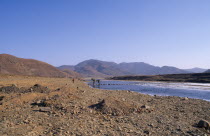 Drought affected landscape following severe flooding.