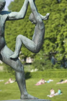 Statue by Gustav Vigeland in Vigeland Park.OsloScandinaviatravelNorwaysculpture Noreg Norge Northern Europe Norwegian