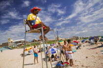 Lifeguard on duty in the sufers mecca.South AfricaTravelbeachtourismholidayssafetylifeguardJeffreys Bayseaside African Beaches Resort Sand Sandy Shore