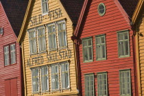 Close-up of the ancient gables of Bryggen  the old medieval quarter of the city.tourismNorwayBergenarchitecturetravelScandinavia Noreg Norge Northern Europe Norwegian