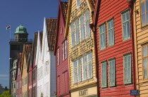 Close-up of the ancient gables of Bryggen  the old medieval quarter of the city.ScandinaviatravelarchitectureBergenNorwaytourismNoreg Norge Northern Europe Norwegian