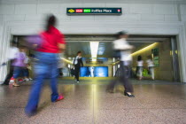 Singapore. The entrance to Raffles Place Mass Rapid Transit station.SingaporeAsiatraveltransportunderground Asian Roundel Singaporean Singapura Southeast Asia Xinjiapo