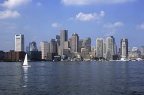 Boston City Skyline from the harbour.New England United States of America TravelTourismHolidayVacationExploreRecreationLeisureSightseeingTouristAttractionTourDestinationTripJourneyBosto...