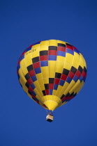 Multi-coloured hot air balloon.Great Britain UK United Kingdom TravelTourismHolidayVacationAdventureExploreRecreationLeisureSightseeingTouristAttractionTourDestinationTripJourneyBristo...