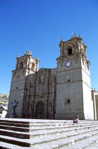 Puno Cathedral  Plaza de Armas.TravelTourismHolidayVacationExploreRecreationLeisureSightseeingTouristAttractionTourDestinationIglesiaPlazaDeArmasPunoPeruPeruvianSouthSouthernAmer...