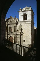Iglesia de la Compania  Plaza de Armas.TravelTourismHolidayVacationExploreRecreationLeisureSightseeingTouristAttractionTourDestinationIglesiaDeLaCompaniaPlazaDeArmasArequipaPeruP...