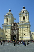 San Francisco baroque church and monastery.TravelTourismHolidayVacationExploreRecreationLeisureSightseeingTouristAttractionTourDestinationSanFranciscoBaroqueLimaPeruPeruvianSouthAm...