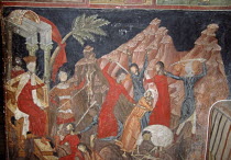 Fresco inside Church of the Nativity.TravelTourismHolidayVacationAdventureExploreRecreationLeisureSightseeingTouristAttractionTourChurchoftheNativityArbanassiBulgariaBulgarianEast...