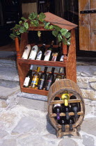 Display of wine bottles outside wine shop.Store TravelTourismHolidayVacationAdventureExploreRecreationLeisureSightseeingTouristAttractionTourVelikoTarnovoTurnovoBulgariaBulgarianEast...