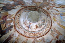 Reproduction ceiling fresco  Thracian Tomb Museum.TravelTourismHolidayVacationAdventureExploreRecreationLeisureSightseeingTouristAttractionTourReproductionCeilingThracianTombMuseumKa...